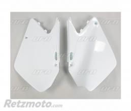 Plaques lat�rales UFO blanc Suzuki RM125/250