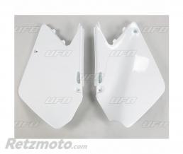 Plaques lat�rales UFO blanc Suzuki RM125/250
