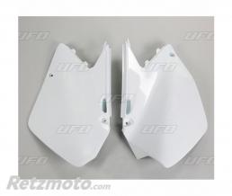 Plaques lat�rales UFO blanc Suzuki RM125/250