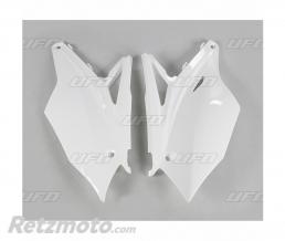 UFO Plaques lat�rales UFO blanc Kawasaki KX450F