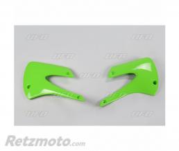 Ou�es de radiateur UFO vert Kawasaki KX85/80