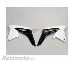 Ou�es de radiateur UFO blanc/noir Suzuki RM-Z450