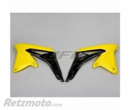 Ou�es de radiateur UFO jaune/noir Suzuki RM-Z450