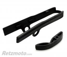 UFO Kit patin de bras oscillant + patin de cha�ne inf�rieur UFO noir KTM SX85