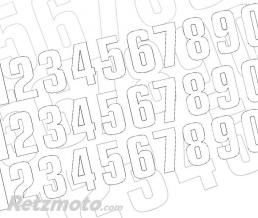 Num�ro de course 9 BLACKBIRD 16x7,5cm blanc