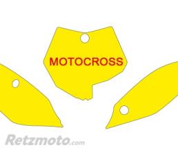Fonds de plaque BLACKBIRD blanc KTM SX85