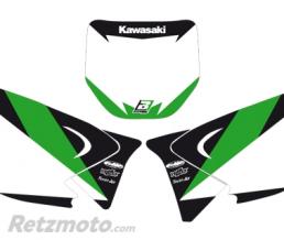Fonds de plaque BLACKBIRD Graphic blanc Kawasaki KX125/250