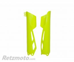 Protections de fourche RACETECH jaune fluo Honda CRF250R/450R