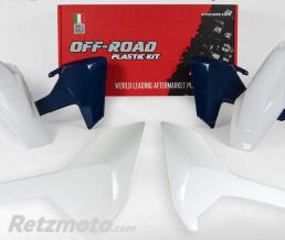 Kit plastique RACETECH couleur origine (2017) blanc/bleu Husqvarna