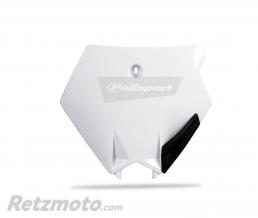 Plaque num�ro frontale POLISPORT blanc KTM SX85