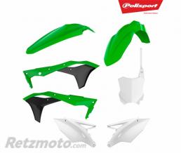 Kit plastique POLISPORT couleur origine (2017) vert/noir/blanc Kawasaki KX250F