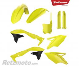 Kit plastique POLISPORT jaune fluo Kawasaki KX450F