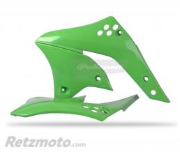 Ou�es de radiateur POLISPORT vert Kawasaki KX250F