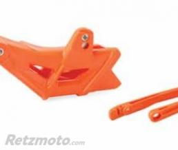 Kit guide cha�ne + patin de bras oscillant POLISPORT orange KTM