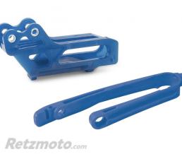 Kit guide cha�ne + patin de bras oscillant POLISPORT bleu Husqvarna