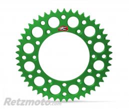 RENTHAL Couronne RENTHAL Ultralight 48 dents alu anti-boue pas 520 type 112U anodis� vert Kawasaki