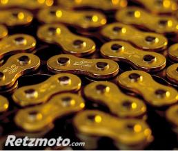 Cha�ne de transmission RENTHAL 420 R1 Works 128 maillons or/noir