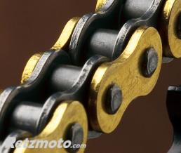 Cha�ne de transmission RENTHAL 420 R1 Works 112 maillons or/noir