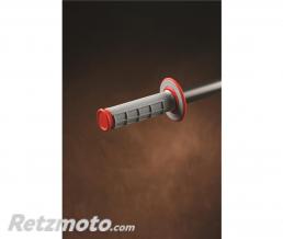 Rev�tements RENTHAL MX picots/semi-gauffr� gris/rouge