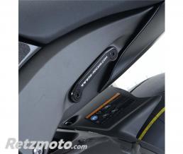 Cache-orifice R&G RACING pour repose-pied arri�re-gauche alu noir Kawasaki ZX-10R