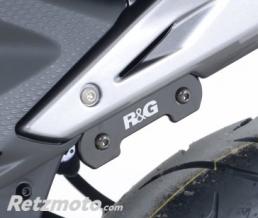 Caches orifices repose-pieds arri�re R&G RACING noir Honda CB500F / CBR300/500R