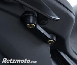 Caches-orifice repose-pieds R&G RACING noir Yamaha YZF-R6