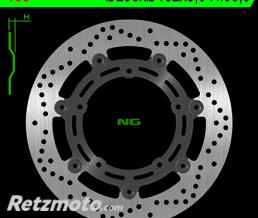 Disque de frein NG 165 rond semi-flottant