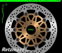 Disque de frein NG 166 rond semi-flottant