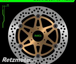 Disque de frein NG 693 rond semi-flottant