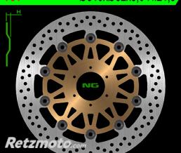 Disque de frein NG 751 rond semi-flottant