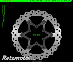 Disque de frein avant NG 1299XB p�tale fixe TM