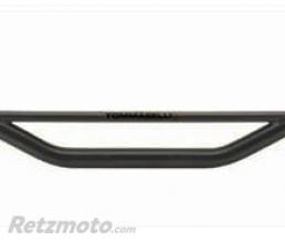 Guidon �22 avec barre Tommaselli acier noir hauteur moyenne