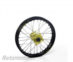 Roue avant compl�te HAAN WHEELS 21x1.60x36T jante noir/moyeu jaune Suzuki RM-Z250/450