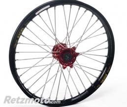 Roue avant compl�te HAAN WHEELS 21X1.60 jante noir/moyeu rouge Honda