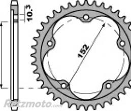 Couronne acier PBR 42 dents cha�ne 525 MV F4 BRUTALE