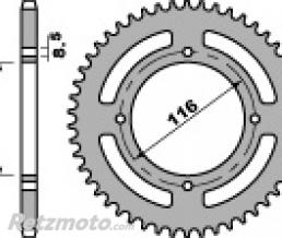 Couronne acier PBR 50 dents cha�ne 420 Kawasaki KX85