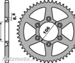 Couronne acier PBR 49 dents cha�ne 520 Aprilia 125 TUAREG RALLY