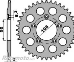 Couronne acier PBR 38 dents cha�ne 520 Ducati 750 PASO 2S