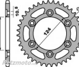 Couronne acier PBR 46 dents cha�ne 520 Ducati 600 MONSTER, DARK