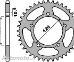Couronne acier PBR 40 dents cha�ne 520 Aprilia RS125