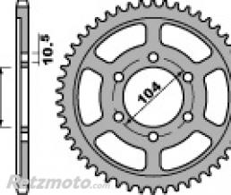 Couronne acier PBR 39 dents cha�ne 525 Kawasaki ZX10R