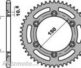 Couronne acier PBR 46 dents cha�ne 520 Honda NX650 Dominator