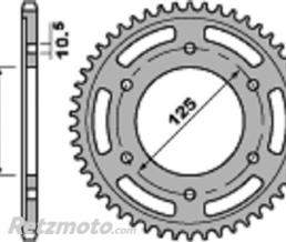 Couronne PBR Racing 44 dents alu ultra-light pas 520 type 4530 Triumph Daytona 675