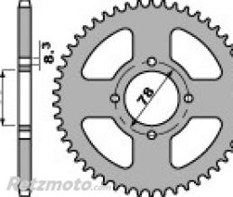 Couronne PBR 50 dents acier standard pas 428 type 810 SUZUKI RG 125