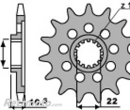 Pignon 14 dents PBR cha�ne 520 MV AGUSTA MV-F4 BRUTALE