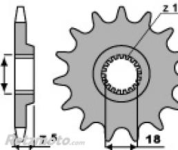 Pignon 12 dents PBR chaine 520 Honda CR125R