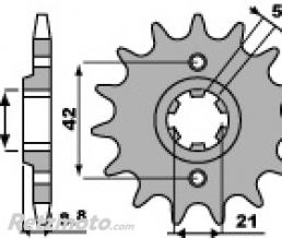 Pignon 15 dents PBR cha�ne 520 HUSQVARNA WR360