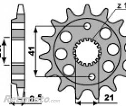 Pignon 15 dents PBR cha�ne 520 Honda XR400R