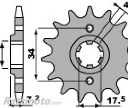 Pignon 13 dents PBR cha�ne 520 Honda CR125R