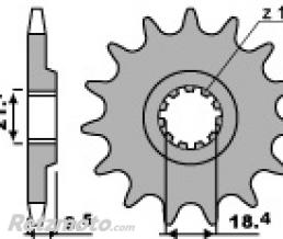 Pignon 14 dents PBR cha�ne 520 HONDA CR250R